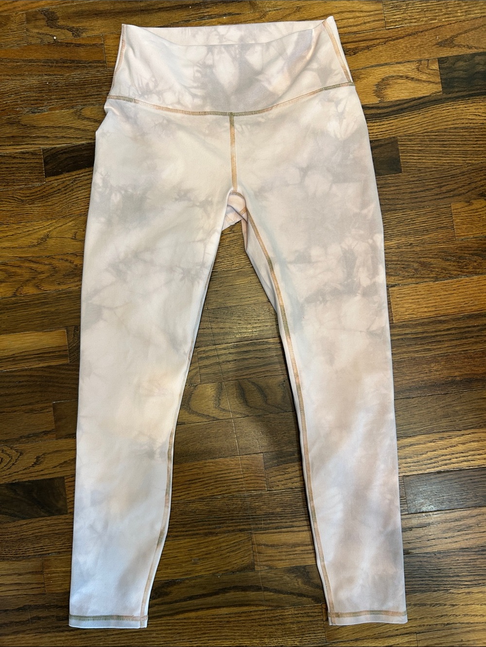 Fabletics Light Pink Tie-Dye Leggings